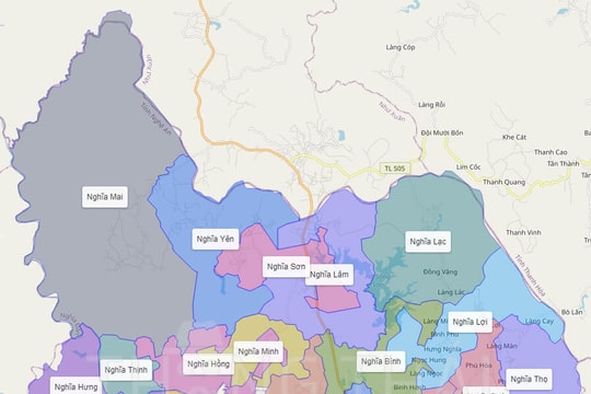 Huyện Nghĩa Đàn (cũ) Nghệ An hình thành 7 xã mới nào sau sắp xếp các đơn vị hành chính?