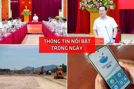 Nghệ An: Thông tin nổi bật ngày 8/7