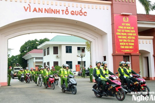 Xây dựng lực lượng Công an tỉnh Nghệ An chính quy, tinh nhuệ, hiện đại, thực hiện thắng lợi mọi mục tiêu nhiệm vụ