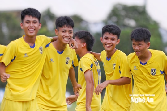 U15 Sông Lam Nghệ An nắm lợi thế lớn tại vòng bảng Vòng chung kết Giải U15 Quốc gia 2025