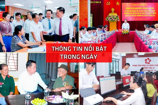 Nghệ An: Thông tin nổi bật ngày 16/7