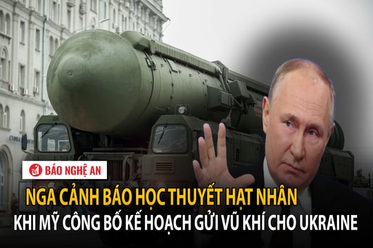 Nga cảnh báo học thuyết hạt nhân khi Mỹ công bố kế hoạch gửi vũ khí cho Ukraine