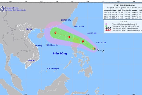 Nghệ An ra công điện ứng phó với áp thấp nhiệt đới có thể mạnh lên thành bão và mưa lớn diện rộng