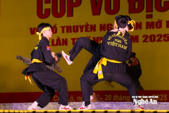 Hơn 500 võ sĩ tranh tài tại Cúp Vô địch Võ cổ truyền Nghệ An mở rộng lần thứ 7