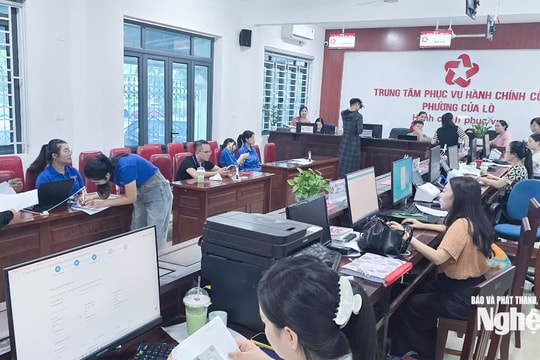 “Ngày thứ Bảy vì dân”, giải quyết thủ tục hành chính nhanh, gọn tại các phường, xã ở Nghệ An