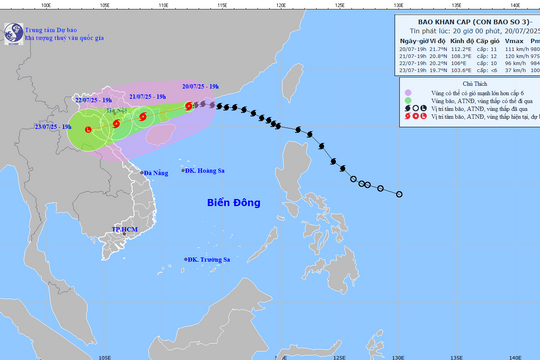 Ứng phó bão số 3: Thủ tướng Chính phủ yêu cầu khẩn trương nhất, quyết liệt nhất đảm bảo an toàn tính mạng và tài sản của Nhân dân