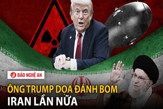 Ông Trump dọa đánh bom Iran lần nữa