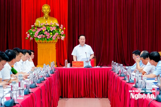 Bí thư Tỉnh ủy Nguyễn Đức Trung chủ trì duyệt đại hội đảng bộ các phường, xã Thái Hòa, Tây Hiếu, Đông Hiếu