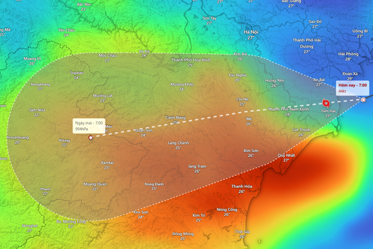Cập nhật bão số 3 (Wipha) đổ bộ vào Ninh Bình - Hải Phòng