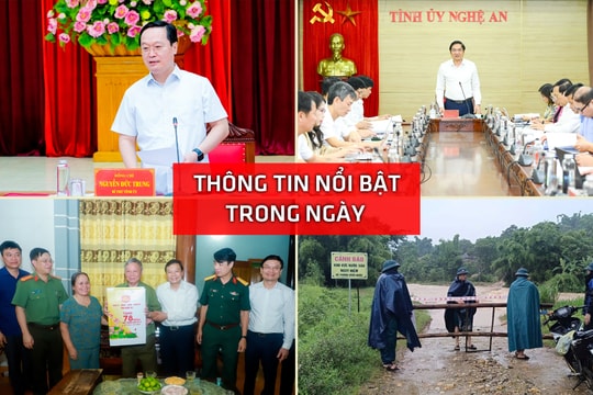 Nghệ An: Thông tin nổi bật ngày 22/7