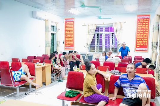 Xã Con Cuông bố trí 7 địa điểm sơ tán cho nhân dân về nơi tránh lũ an toàn