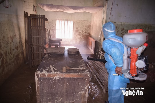 Tăng cường các biện pháp phòng, chống dịch bệnh, vệ sinh môi trường, an toàn thực phẩm sau mưa lũ, ngập úng tại Nghệ An