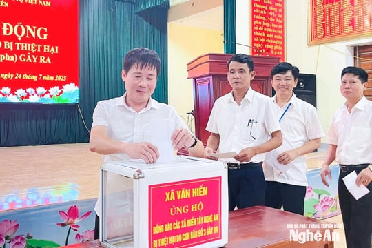 Tính đến trưa ngày 26/7: Hơn 50.000 tổ chức, cá nhân ủng hộ hơn 38,5 tỷ đồng, giúp đỡ người dân bị thiệt hại do mưa lũ