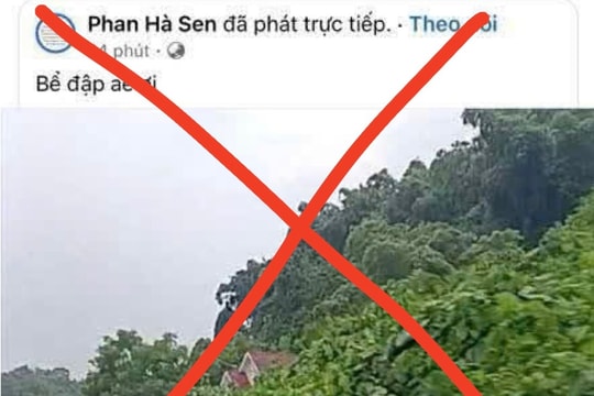 Công an vào cuộc xác minh người tung tin thất thiệt về vỡ đập Nhà máy Thủy điện Bản Vẽ