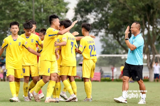 Vượt qua U15 Kon Tum, U15 Sông Lam Nghệ An điền tên vào Bán kết Giải U15 Quốc gia