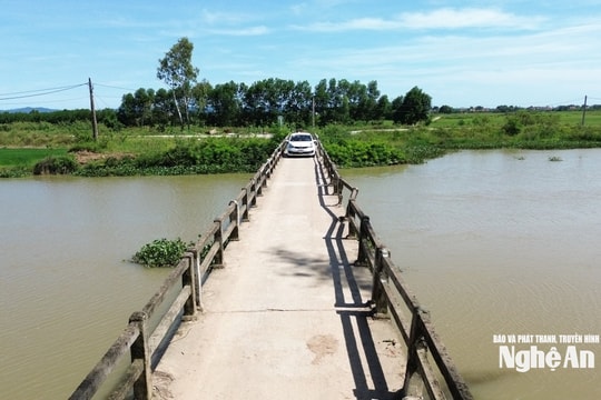 Cầu hư hỏng, đã đặt biển cấm nhưng ô tô vẫn bất chấp lưu thông