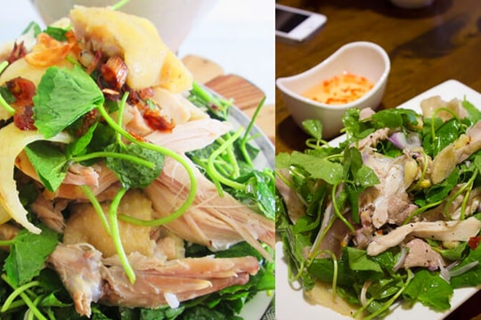 Cách làm gỏi rau má gà xé siêu nhanh, tươi giòn, đưa cơm ngày hè