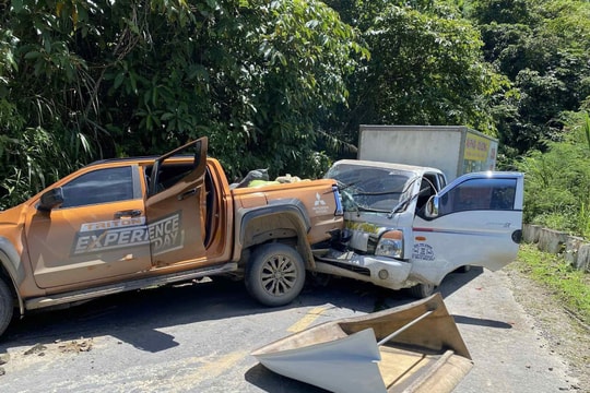 Kịp thời xử lý vụ va chạm của đoàn xe đi cứu trợ gặp tai nạn liên hoàn