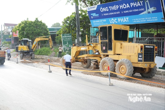 Nghệ An: Bảo vệ thi công Dự án Cải tạo, nâng cấp Quốc lộ 7A tại 2 điểm thuộc xã Vân Tụ và xã Hợp Minh