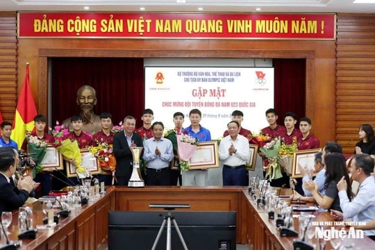 U23 Việt Nam nhận Bằng khen của Thủ tướng Chính phủ với chức vô địch U23 Đông Nam Á