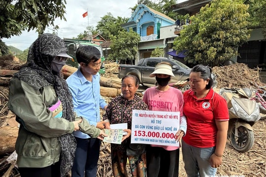 Xã Vân Tụ kết nối, vận động hơn 240 triệu đồng hỗ trợ đồng bào vùng lũ Nghệ An