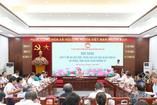 Giảm ít nhất 20% nhân sự của các hội quần chúng cấp tỉnh, xã trong năm 2026