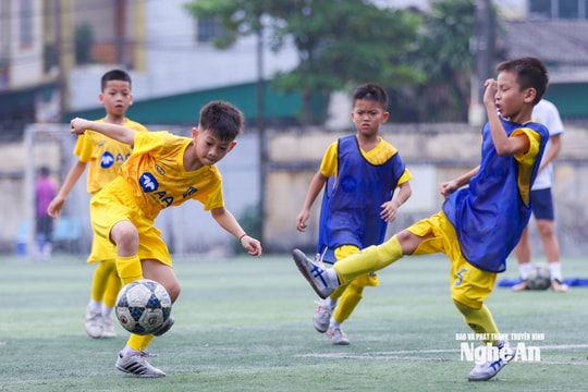 U9 Sông Lam Nghệ An lên đường dự Giải U9 toàn quốc 2025 với quyết tâm chinh phục ngôi vương