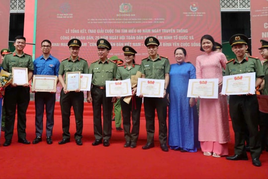 Nghệ An đạt 1 giải B và 1 giải C tại Cuộc thi tìm hiểu 80 năm Ngày truyền thống Công an nhân dân