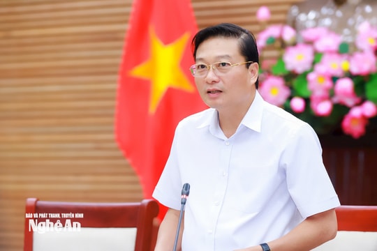 Chủ tịch UBND tỉnh Nghệ An Lê Hồng Vinh: Khắc phục hậu quả bão số 3 với phương châm 'nhanh, sớm, kịp thời'