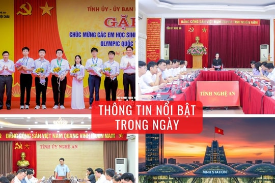 Nghệ An: Thông tin nổi bật ngày 6/8