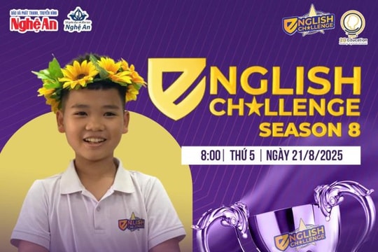 Chân dung thí sinh nhỏ tuổi nhất lọt vào cầu truyền hình Chung kết English Challenge mùa 8