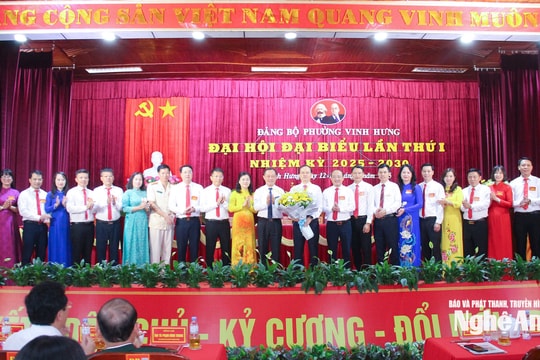 Đoàn kết, đổi mới, sáng tạo, đưa phường Vinh Hưng (Nghệ An) phát triển văn minh, hiện đại