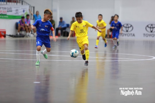 U9 Sông Lam Nghệ An có khởi đầu thuận lợi tại Giải U9 toàn quốc 2025