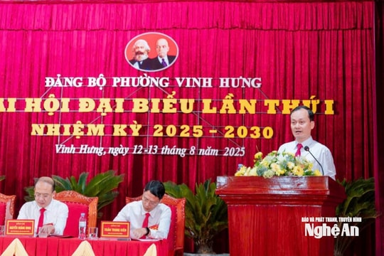 Đại hội đại biểu Đảng bộ Phường Vinh Hưng lần thứ I, nhiệm kỳ 2025 - 2030