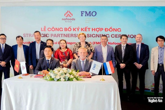 Nafoods Group ký kết hợp đồng trị giá 20 triệu USD với Ngân hàng Phát triển doanh nghiệp Hà Lan (FMO)
