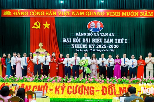 Trưởng ban Tổ chức Huyện ủy Nam Đàn cũ giữ chức Bí thư Đảng ủy xã Vạn An (Nghệ An)