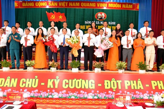 Ban Chấp hành Đảng bộ xã Nghĩa Hành nhiệm kỳ 2025 - 2030 gồm 24 đồng chí