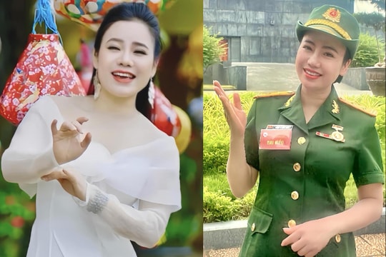 Điều ít biết về nữ Trung tá quân đội là NSND, được mệnh danh Hoa hậu làng chèo