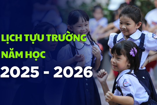 Lịch tựu trường năm học 2025 - 2026 tại 34 tỉnh, thành trên cả nước