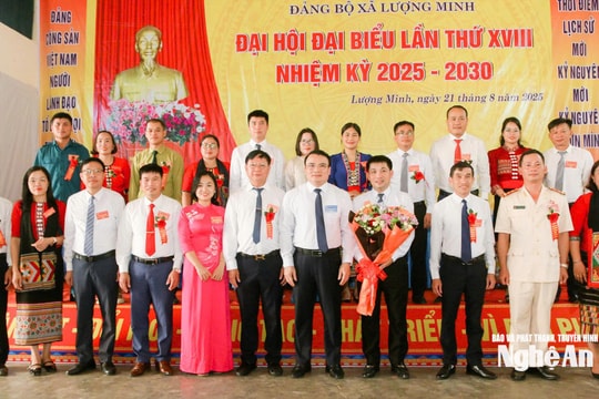 Đảng bộ xã Lượng Minh tổ chức thành công Đại hội đại biểu lần thứ XVIII, nhiệm kỳ 2025 - 2030