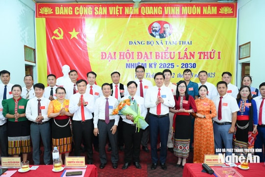 Phó Bí thư Thường trực Tỉnh ủy dự và chỉ đạo Đại hội đại biểu Đảng bộ xã Tam Thái