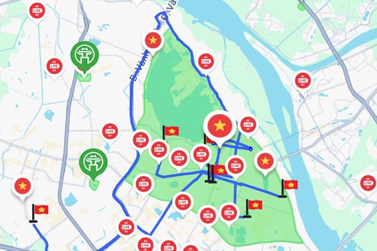 22 vị trí màn hình LED theo dõi diễu binh, diễu hành ngày 2/9/2025