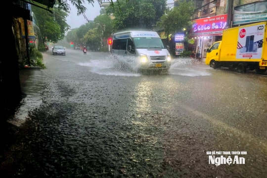 Thời tiết Nghệ An ngày 24/8: Nhiều mây, có mưa to đến rất to và dông