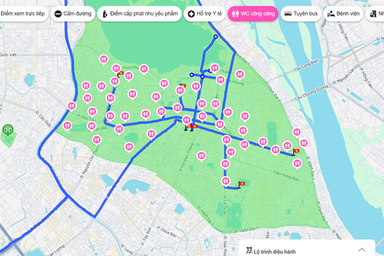 Đi vệ sinh ở đâu khi xem diễu binh, diễu hành tối 1/9?