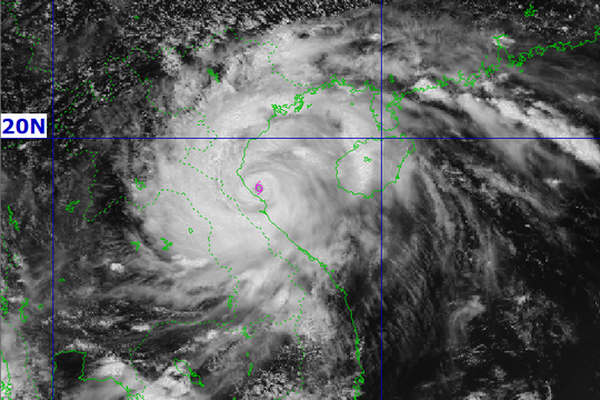 TIN MỚI NHẤT VỀ BÃO SỐ 5 (LÚC 13 GIỜ NGÀY 25/8)