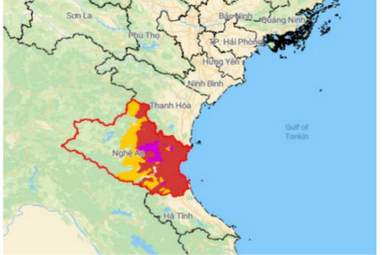 Bão số 5 sức gió cấp 12, giật cấp 14-15, Nghệ An cảnh báo ngập lụt trên diện rộng