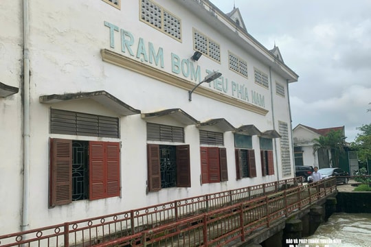 Vận hành 3/3 trạm bơm tiêu úng khu vực Trường Vinh và Thành Vinh