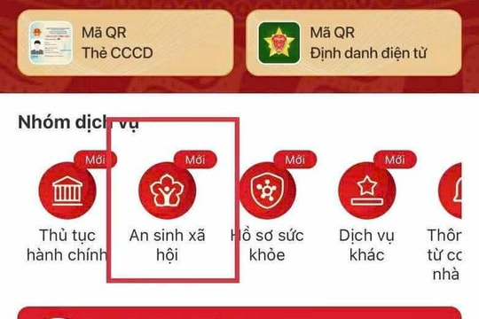 Cách đăng ký tài khoản nhận tiền an sinh xã hội qua VNeID