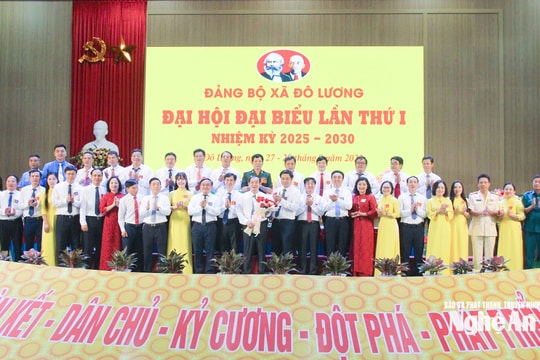 Đảng bộ xã Đô Lương tổ chức Đại hội đại biểu lần thứ I, nhiệm kỳ 2025-2030