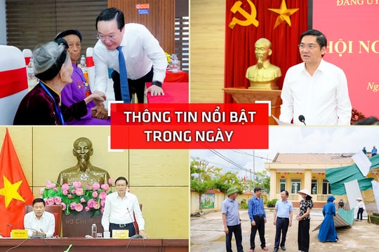 Nghệ An: Thông tin nổi bật ngày 28/8